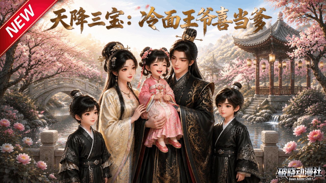 MULTISUB📢新番上线《天降三宝：冷面王爷喜当爹》第1~112集丨三宝溜出家门寻爹，闯京城定江山，腹黑王爷追妻带娃！#最新漫剧 #破晓动漫社
