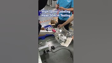 High speed labeling machine head #labelingmachine #highspeedlabelinghead #labelinghead #toplabeller