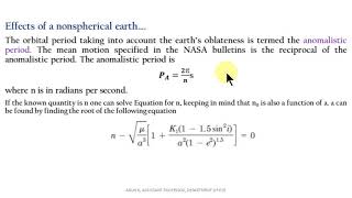 EC 404   ADVANCED COMMUNICATION SYSTEMS   MODULE 3   PART 7  ORBIT PERTURBATION   EFFECT OF NON SPHE
