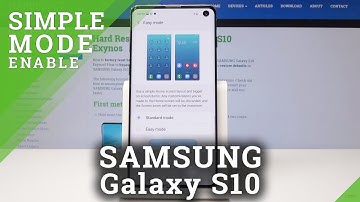 How to Use Easy Mode in SAMSUNG Galaxy S10 - Large Icons