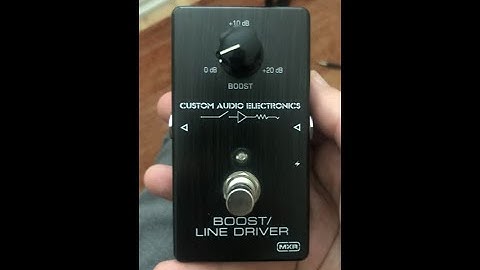 MXR CAE Custom Audio Electronics Boost Line Driver - full demo/review