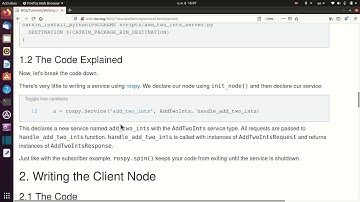 ROS Tutorial 15 - Build and run Server and Client nodes (Python)