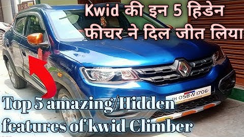 5 Hidden features of kwid Climber RXT. Amazing features of Renault Kwid 👍