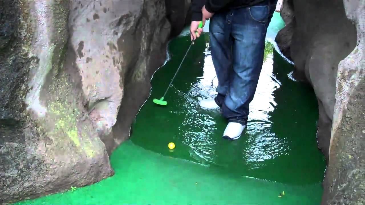 mini golf after a flood