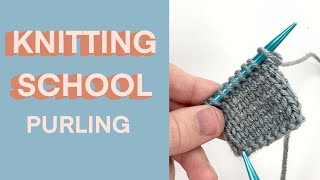 How to purl (stockinette stitch)
