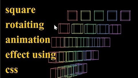 how to make square rotaiting animation