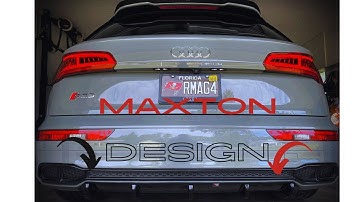 Maxton Design Rear Diffuser Install #audi #audisport #howto #quattro