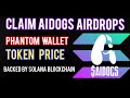 How to claim Ai DOGS Airdrops | How to connect Solana wallet from phantom wallet with ai dogs