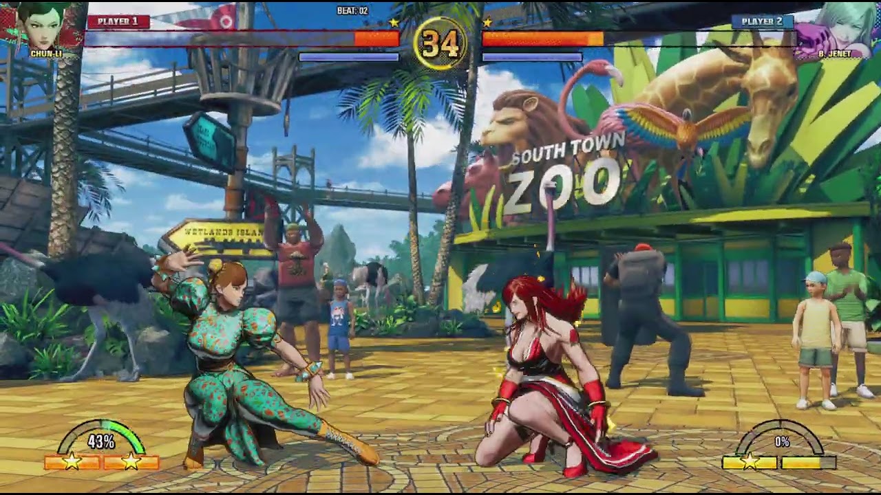 Chung Li vs Janet. FATAL FURY: City of the Wolves