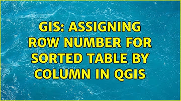 GIS: Assigning row number for sorted table by column in QGIS (3 Solutions!!)