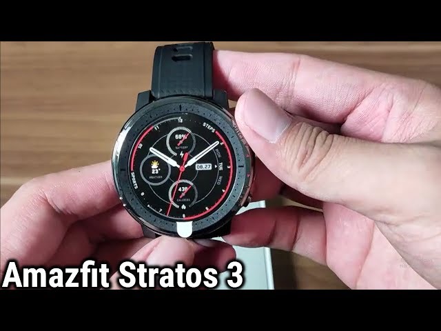 Eng] Huami Amazfit Stratos 3 Smartwatch Unboxing & Hands-on #SamiLuo 