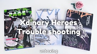 😳 распаковка альбомов Xdinary Heroes - Trouble shooting (jyp pob) 🎸 kpop album unboxing