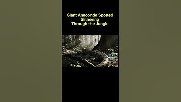 Thumbnail of Giant Anaconda Spotted Slithering Through the Jungle | AI Wildlife Scene