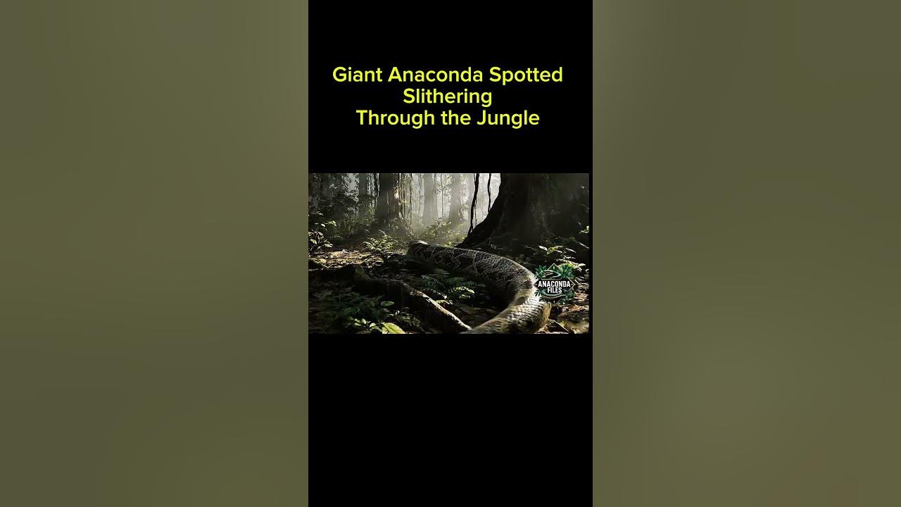 Giant Anaconda Spotted Slithering Through the Jungle | AI Wildlife Scene