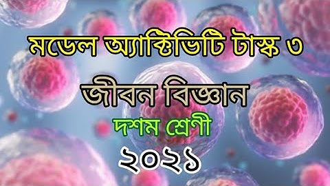 CLASS 10/MODEL ACTIVITY TASK 3 2021/LIFE SCIENCE PART 3/মডেল অ্যাক্টিভিটি টাস্ক / জীবন বিজ্ঞান/দশম