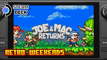Retro Weekends - Joe & Mac: Returns - Full Walkthrough - (Valve Steam Deck) - M.A.M.E. Emulator