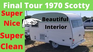 The final reveal of the 1970 Serro Scotty Sportsman. 100% rebuilt vintage camper travel trailer.
