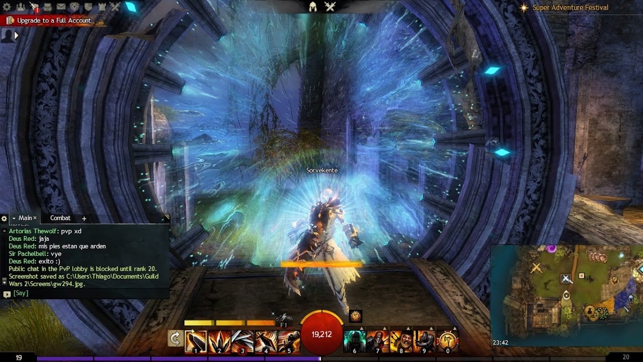 Sorvekente - Gw2 - Warrior - (PvP - GS/SWORD+SHIELD) + (SW FARM:Karma+lucky+loot)