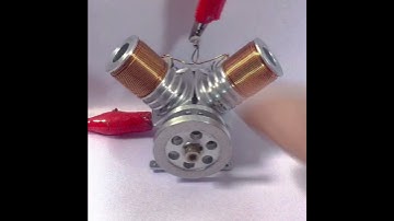 V2 Electromagnetic Reciprocating Piston Engine