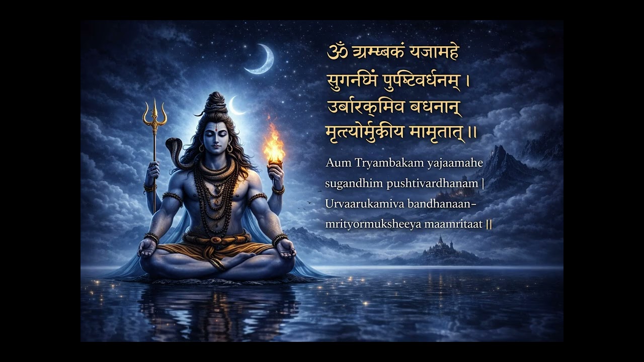 Maha Mrityunjaya Mantra 108 Times | Shiva Chant #mahamrityunjayamantra  #mahamrityunjayamantra