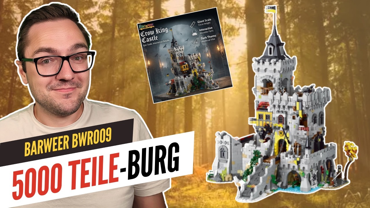 5000 Teile unter 100 Euro: Ordentlich Burg fürs Geld! - BARWEER BWR009 Crow King's Castle