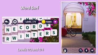 Word Surf levels 173 and 174 gameplay screenshot 5
