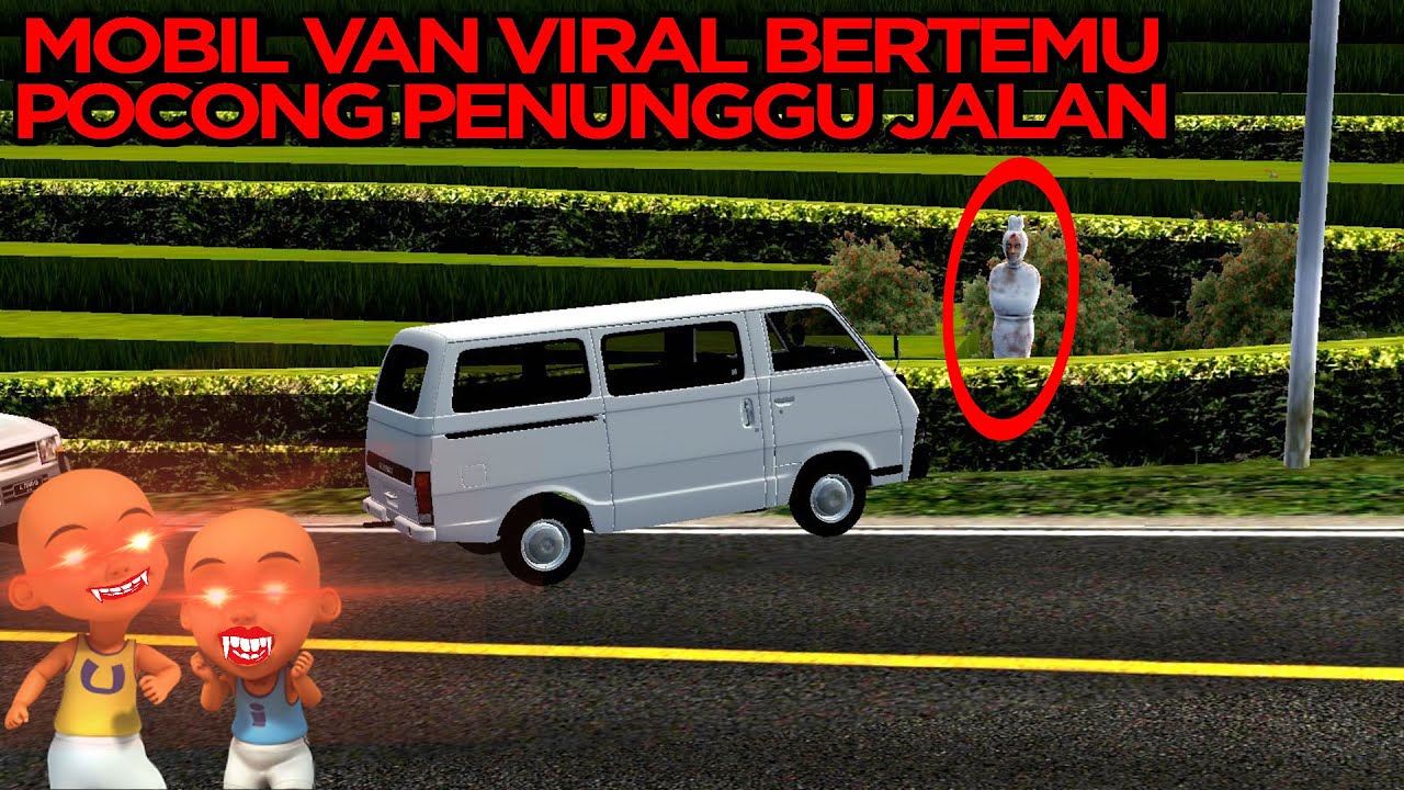 MOBIL VAN VIRAL BERTEMU POCONG PENUNGGU JALAN INI👻