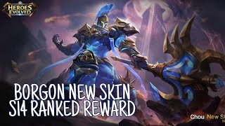 NEW SKIN BORGON | DOOM RIDER | S14 SEASON REWARD SKIN - HEROES EVOLVED