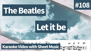 The Beatleslet It Beminus One. Karaoke Movie With Score Chord