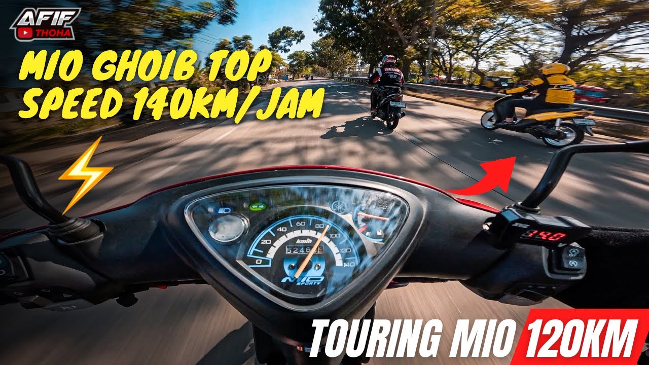 RESIKO TOURING MIO GHOIB TOP SPEED 140KM/JAM NEMPUH PERJALANAN 120 KM KELILING BALI🔥 