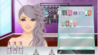 Wintery purples and icey blues(2 in 1) Stardoll makeup looks tutorial.