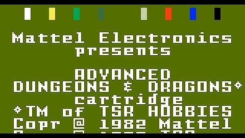 Advanced D&D (Intellivision), hardest difficulty