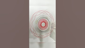Spirograph ruler design ASMR Satisfying #shorts #spirograph #youtubeshorts