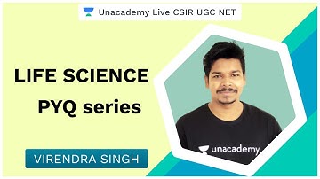 Life Sciences PYQ Series | CSIR UGC NET 2020 | Virendra Singh | Unacademy Live