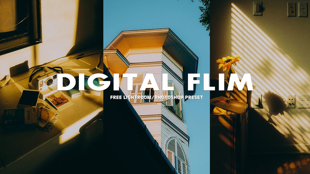 Digital Film Look | Lightroom Preset Tutorial for Cinematic Photos | Free Lightroom Preset