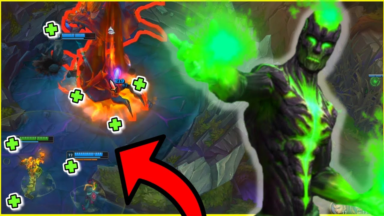 I played the "HEALER BRAND" build and healed my teammates with FIRE! - (League of Legends)