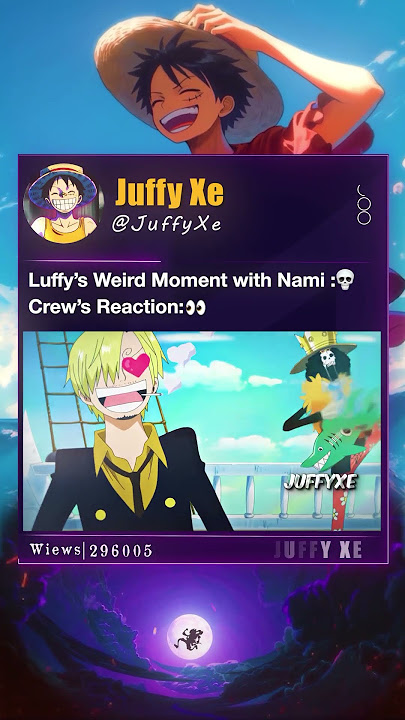 When Luffy Gets Too Close to Nami💀😂#luffy #Nami #sanji #usopp #onepiece
