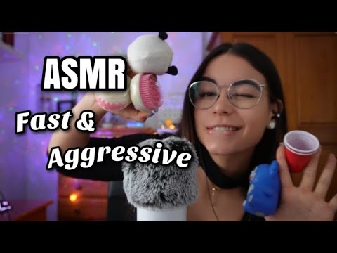 ASMR FAST & AGGRESSIVE!⚡ASMR RÁPIDO (agresivo, caótico) ASMR relajante español para dormir| Pandasmr