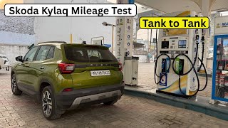Skoda Kylaq Automatic Mileage Test in City 😱 | Full Traffic + AC ON | Honest Result
