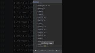 Draw Python logo #python #shorts