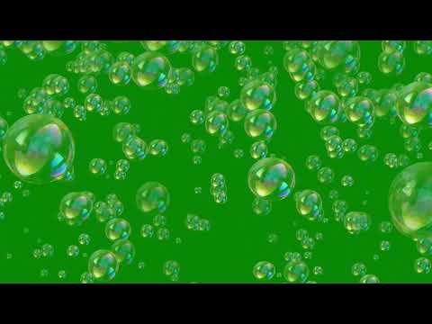 Bubbles Green Screen - Motion Graphics Animated Background Video HD