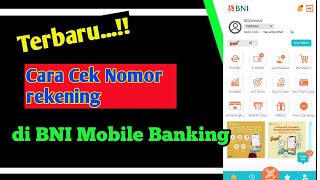 TERBARU! Cara Cek Nomor Rekening BNI Lewat HP