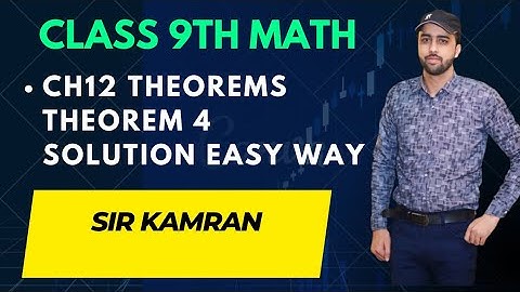 Class 9 math - Ch no 12 Class 9 math theorems _ Theorem  no 12.1.4  (PTB)