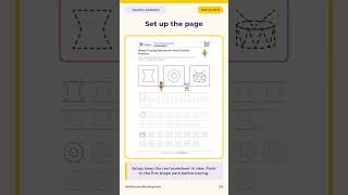 Preschool Math Worksheets: Shape Tracing Pencil Practice