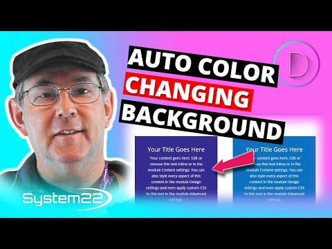 Divi Theme Automated Color Changing Background 👍👈👍