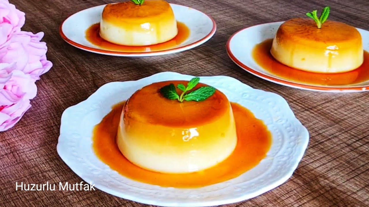 YUMURTASIZ KREM KARAMEL 🌺(YALANCI KREM KARAMEL)
