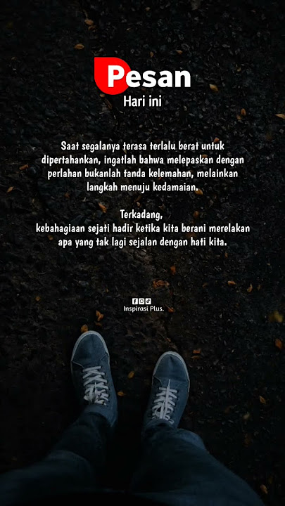 Melepaskan Bukan Kelemahan, Tapi Jalan Menuju Kedamaian #quotes #motivation
