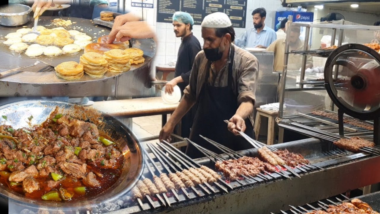 Burns Road Waheed Kabab Fry | Famous Anwar Ki Mutton Karahi and Babu Bun Kabab