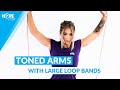 Toned arms with resistance bands  hope fitness gear