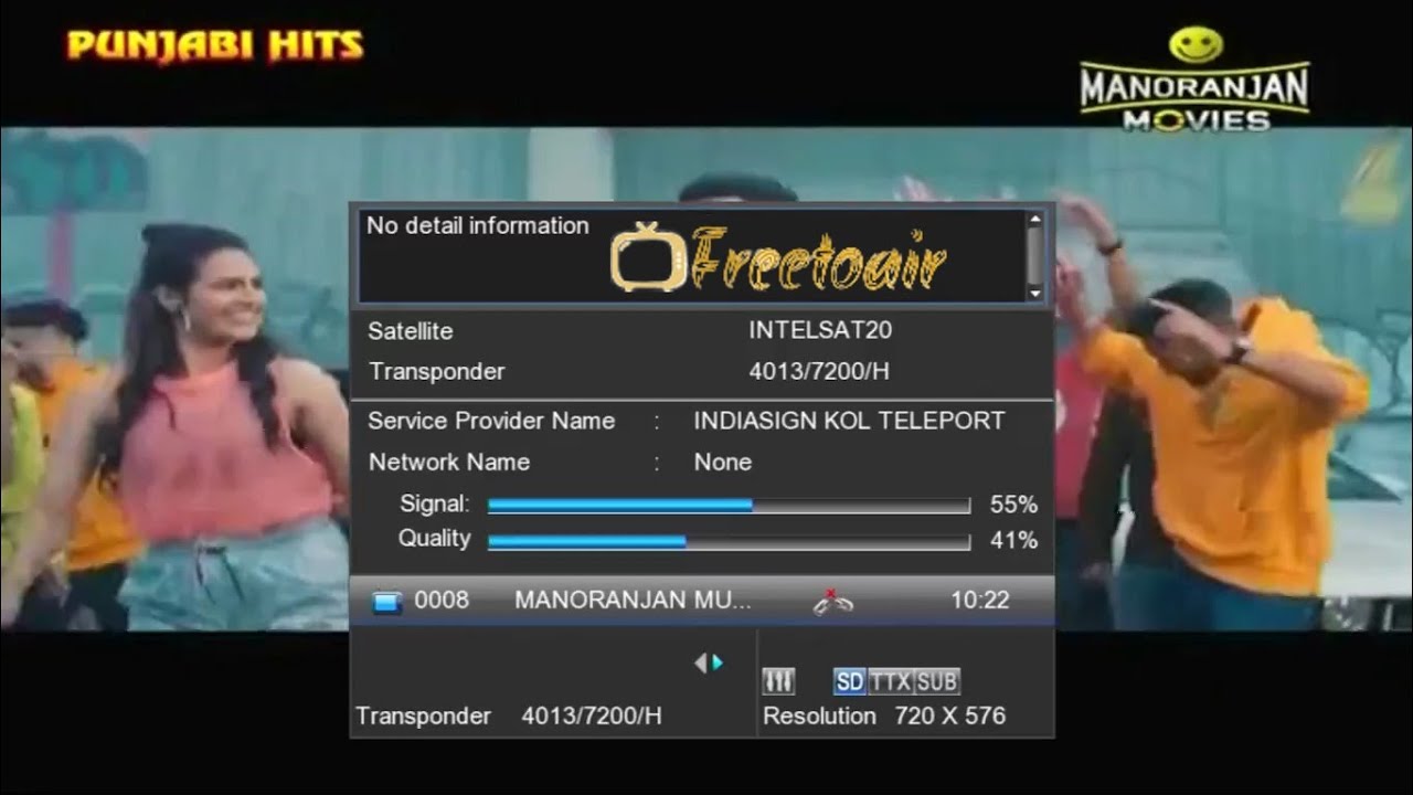 Manoranjan Movie TV Channel Free-to-air on Intelsat20 Satellite